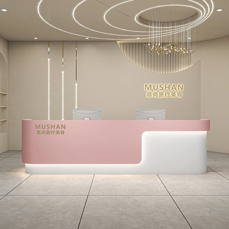 Banco Modern Reception Desk Supermarket Advisory Mobile Lectern Reception Desk Office Salon Bancone Reception Luxury Furniture