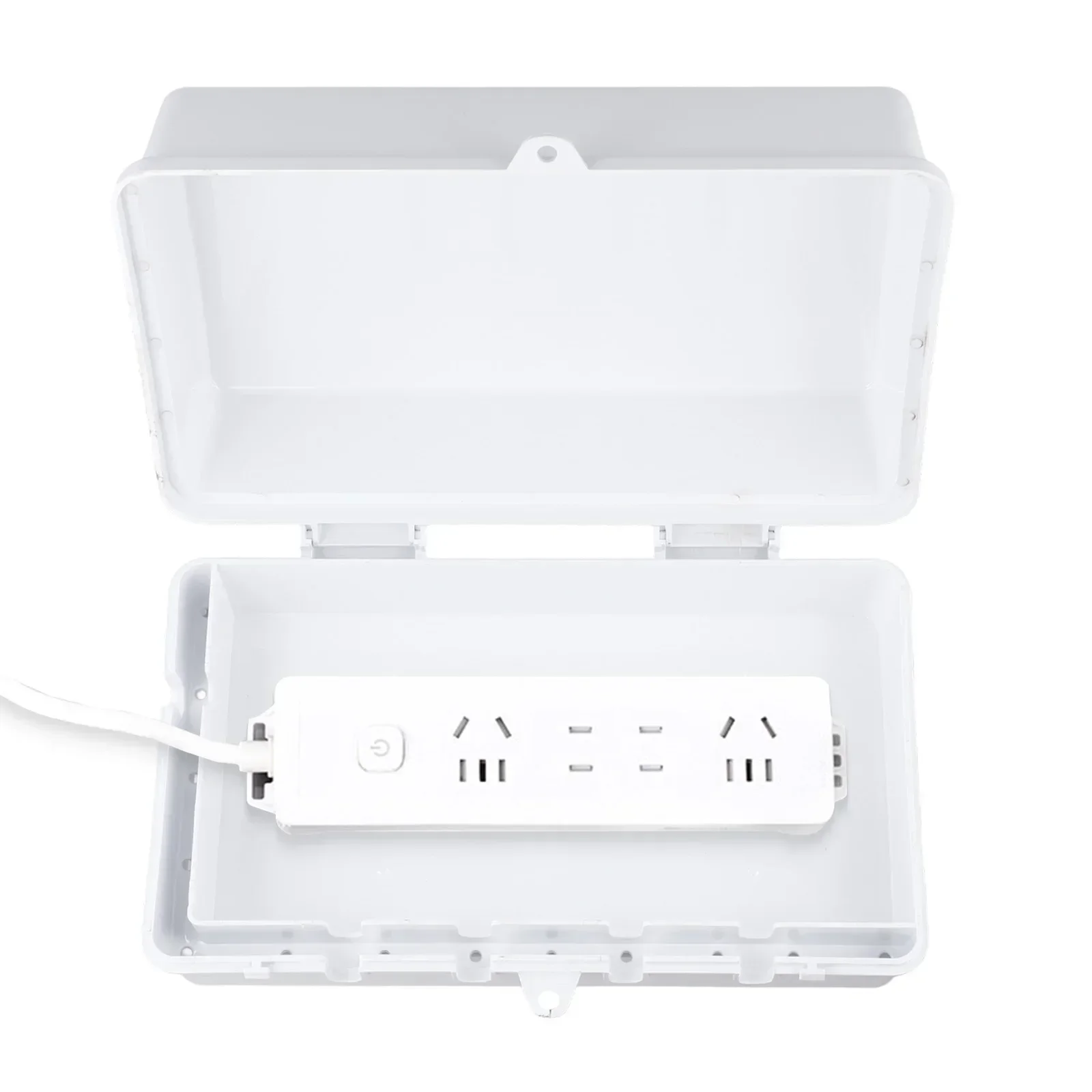 For Outdoor Use Outdoor Electrical Box Rainy Conditions Outdoor Use Color White 6 Outlets Design ABS Material Large Space