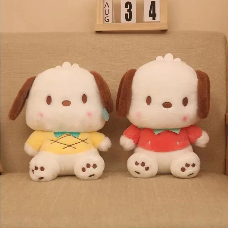 

35 см Sanrio Pochacco клубника ананас Топ плюшевая игрушка милые плюшевые украшения дома Kawaii подарки на день рождения для мальчиков и девочек