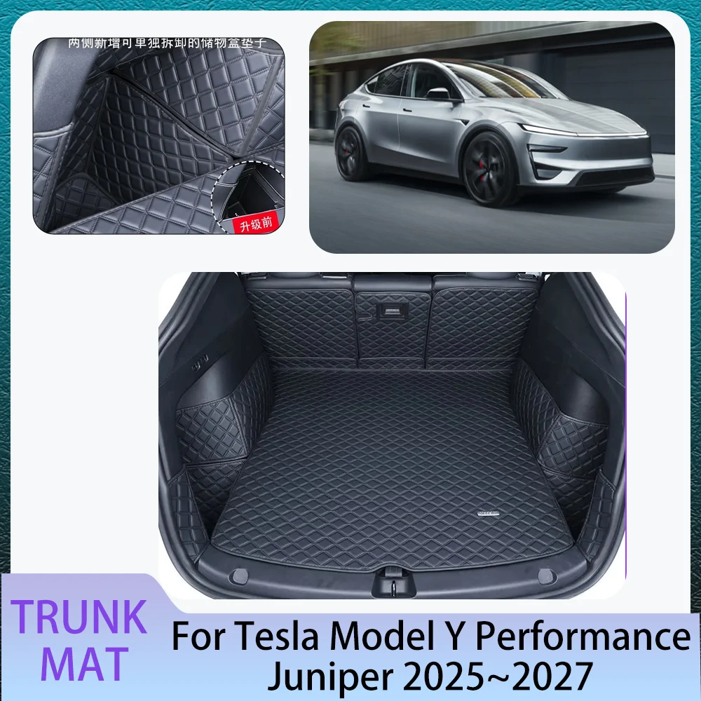 

For Tesla Model Y Juniper Performance 2025~2027 2026 Car Trunk Mat Scratch Prevention Boot Covers Tray Pad Protector Accessories