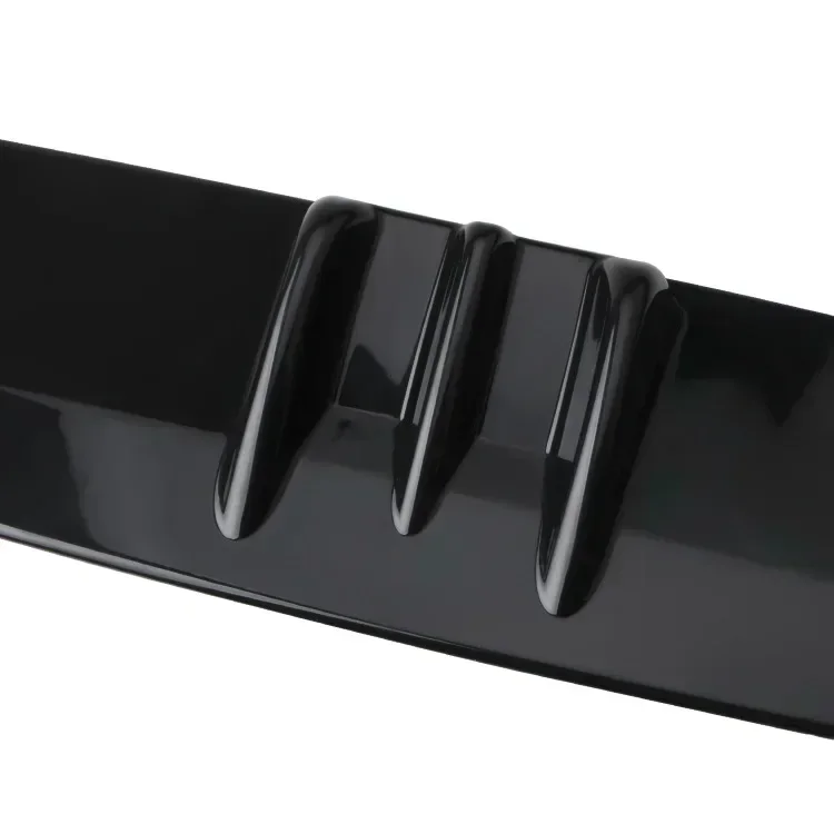 LAICY 7 زعانف لـ T0yota RAV4 سيارة الناشر الخلفي زعنفة حافة مصد السيارة الفاصل سبويلر الهيكل منحرف الشفاه عدة الكربون الأسود #2