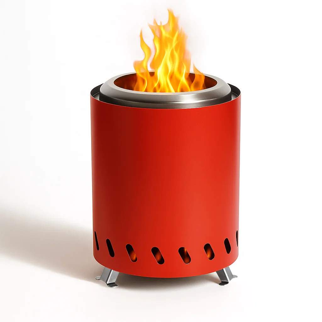 Nuevo Estufa económica para exteriores sin humo para el hogar, para incendios de leña, fogón portátil, mesa de combustión para Patio al aire libre, chimenea
