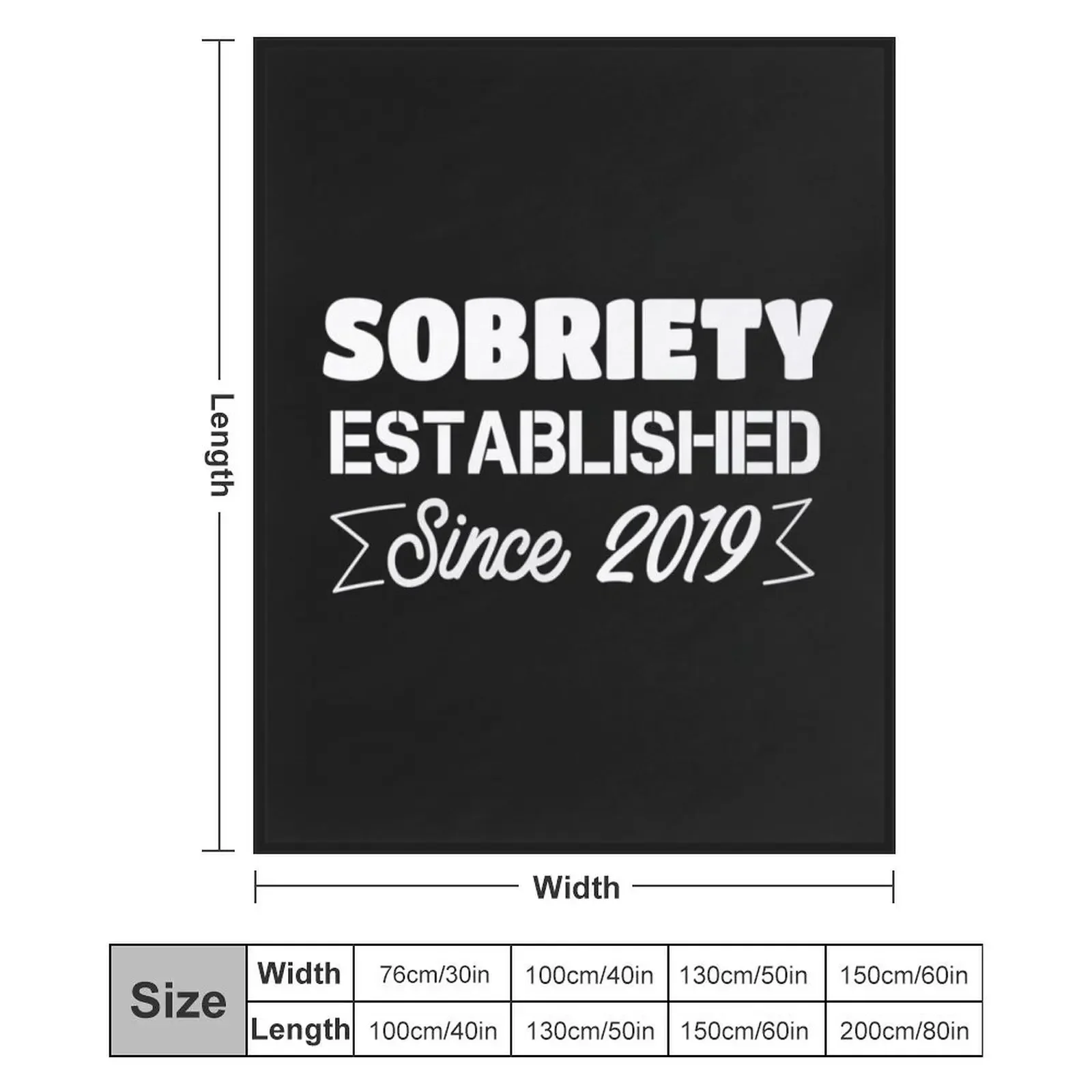 1 year sobriety gifts for men 2020 print - Alcohol Free Sober Throw Blanket Sleeping Bag Picnic Nap Hairy Blankets
