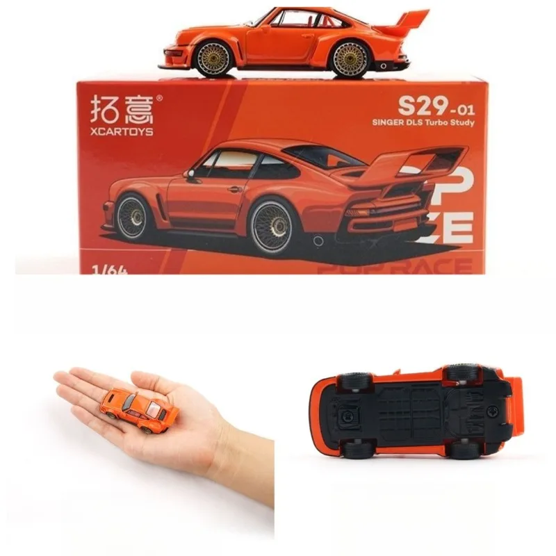 Xcartoys1:64 Poprace Porshce Singer Dls Turbo Study Alloy Miniature Diecast Model S29-01 Porshce Racing Car Toys