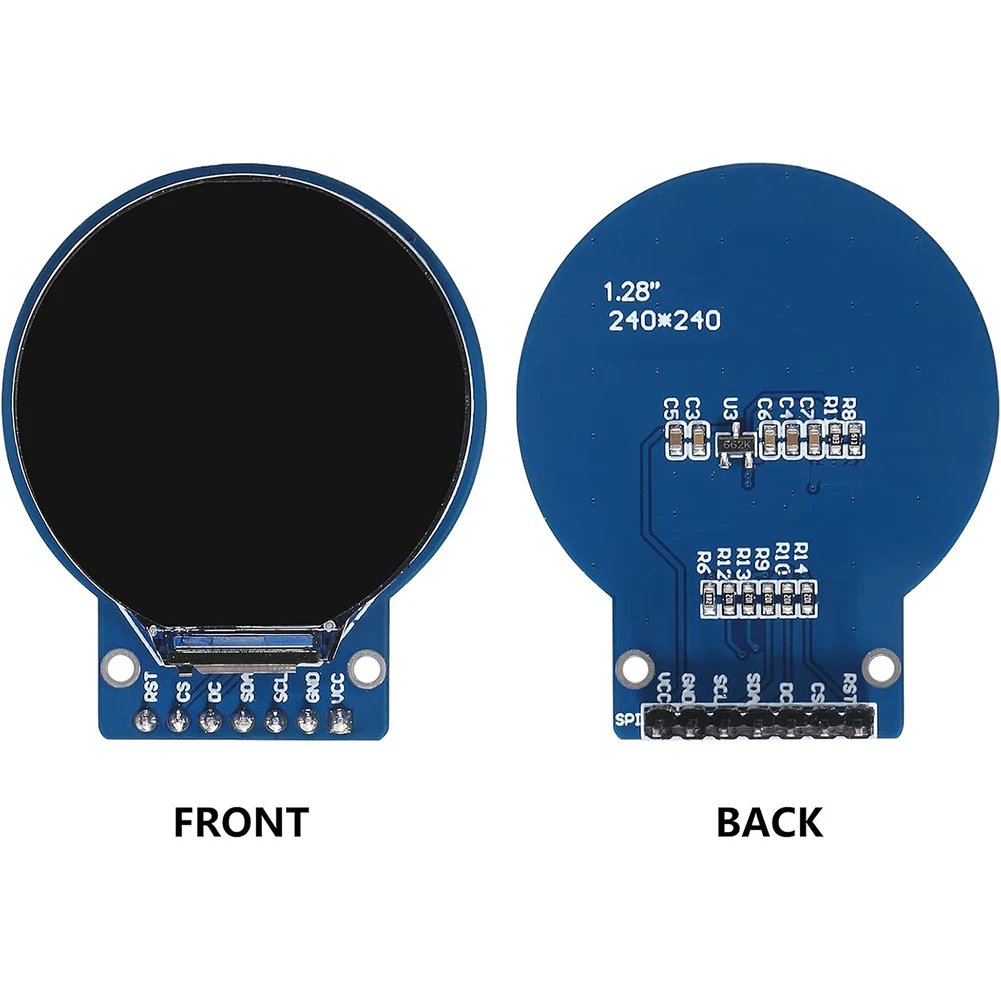 2pcs For TFT Screen 1.28'' Display Module Circular Module 240*240 For GC9A01 For SPI For RGB For IPS Full Viewing Angle