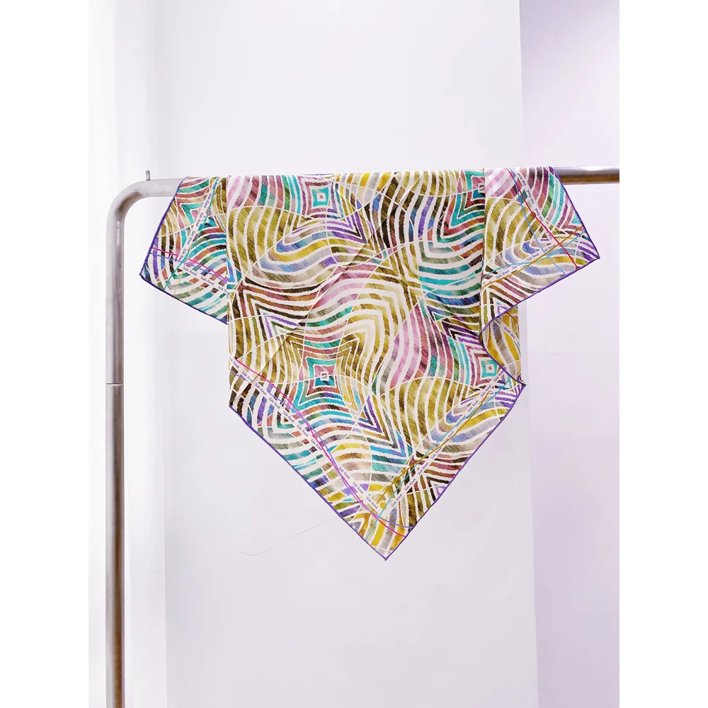 

Двусторонний шейный шарф 65 см, мягкие шали люксовых брендов, женские весенние шарфы, летний носовой платок, подарок для мамы, любовника, 65 см, 65 см