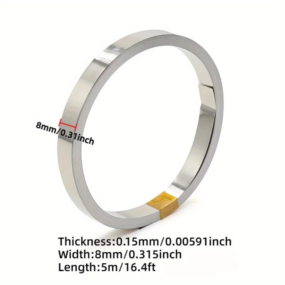 5M/Roll Nickel Strips For Lithium Battery Welding 16foot Nickle Tabs For 18650 26650 Battery Pack Spot Welder