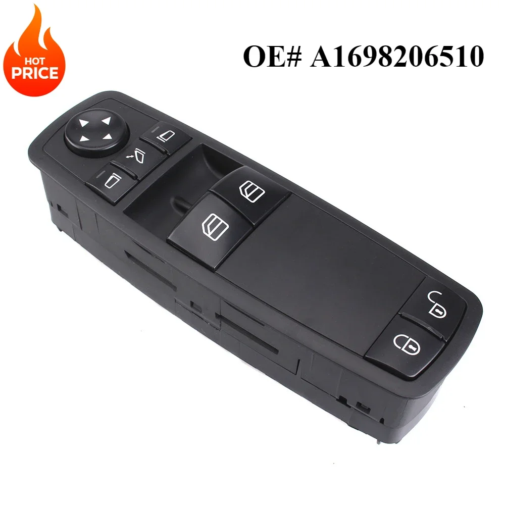 A1698206510 Car Window Control Switch Door Lifter Panel for Mercedes-Benz Class A B W169 W245 A160 A180 B200 2004-2012