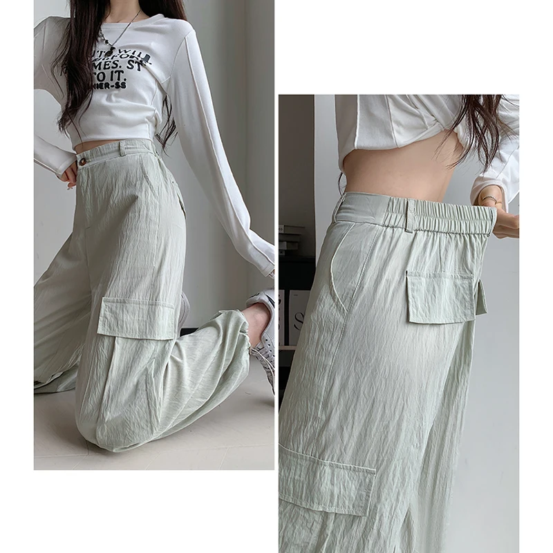 Casualหลวมขากว้างกางเกงผู้หญิงฤดูใบไม้ร่วงฤดู