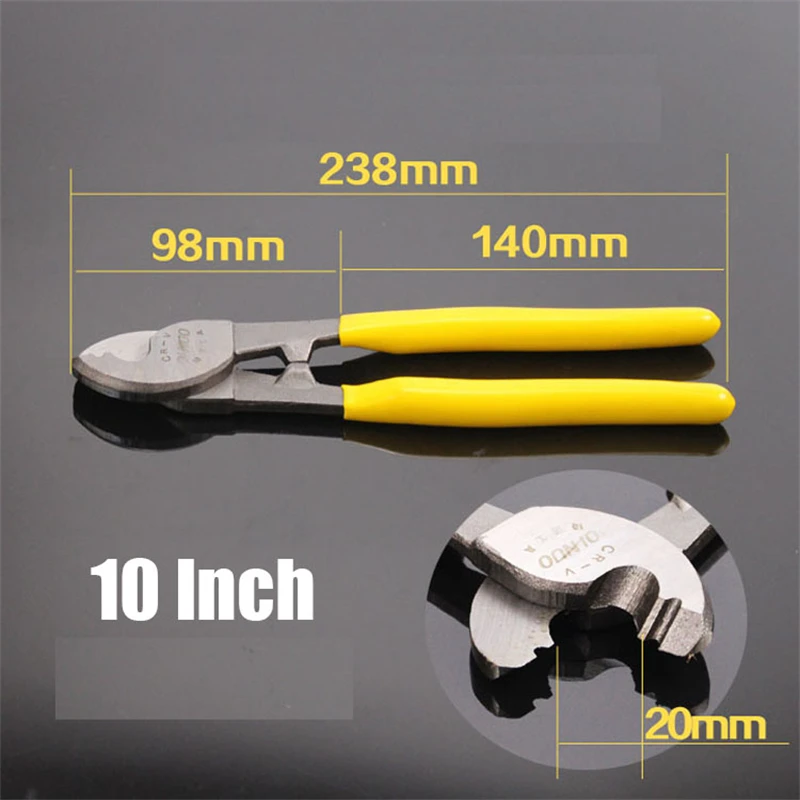 6/8/10 Inch Anti Slip Heavy Duty Cable Pliers Multi-function Cable Cutter Pliers Hand Tools For Electricians & DIY Enthusiasts