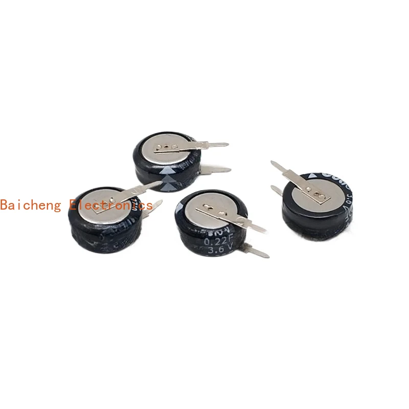 

10PCS Super capacitor 3.6V0.22F Farad capacitor 224V Gold double-layer capacitor