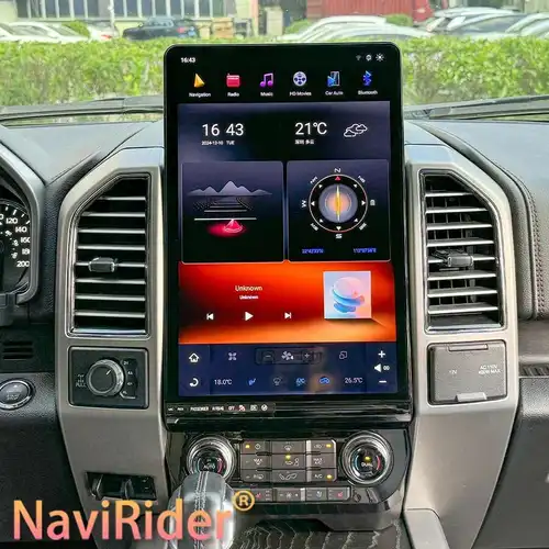 16,8 ""Android 13 para Ford F150 F-150 F250 2015-2021 SYNC 2 SYNC 3 Radio de coche reproductor de vídeo Multimedia GPS navegación Carplay
