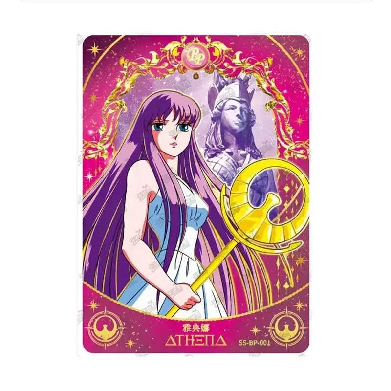 Genuine KAYOU Gold Saint Seiya Saori Kido Poseidon Hilda BP/UR/QR/PR Single Card Full Set Anime Rare Exquisite Collection Card