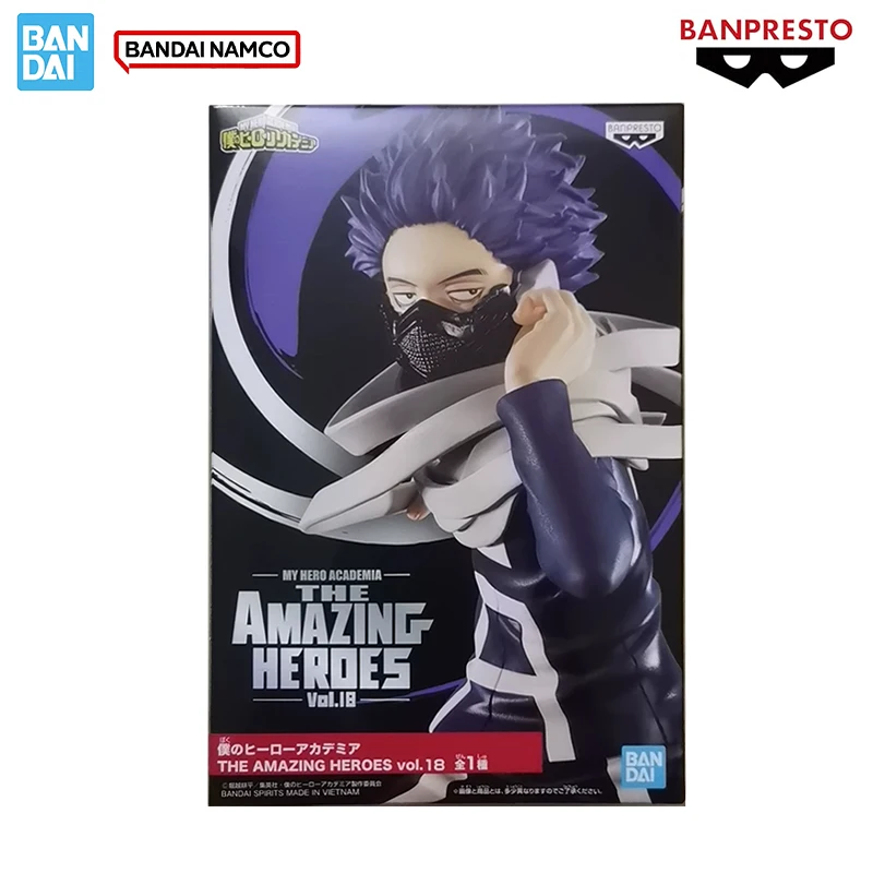 Bandai Genuine My Hero Academia Banpresto Shinso Hitoshi The Amazing Heroes (Vol. 18) Anime Figure Collectible Model Toys Gift