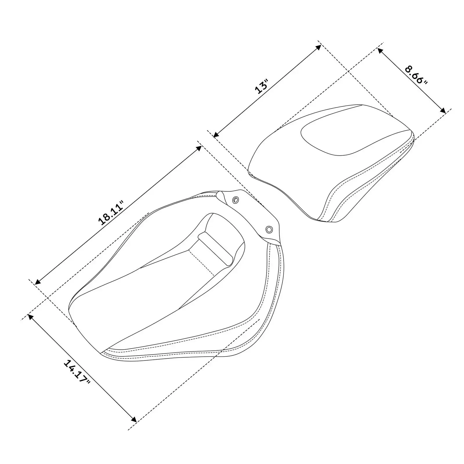 Motorrijderszitplaatsen Voor Harley Breakout Fxbr Fxbrs 2018-2023 2022 2021