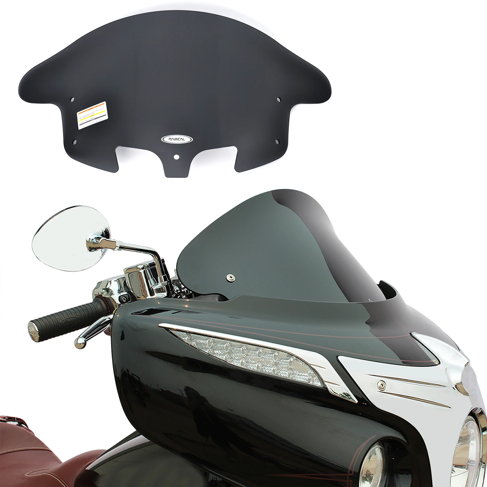 panical is suitable for Indian Chief Roadmaster 2014-2024 motorcycle 16-inch windshield spoiler wind deflector accessories