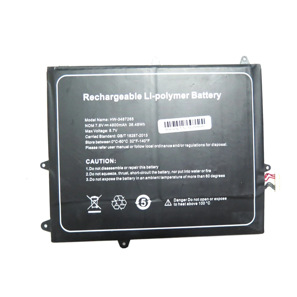 Imagem -02 - Bateria do Portátil Th116a 30132163p Hw3487265 7.6v 4800mah 5000mah 36.48wh 38wh 10pin Linhas Novo