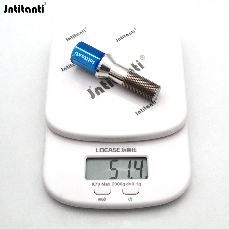 Jntitanti  Factory Gr5 titanium wheel  bolt M14*1.25*40mm Long head for BMW MINI and Toyota