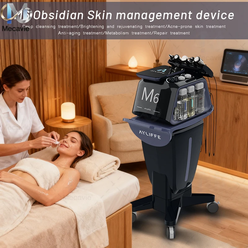 Máquina de gestión de la piel Facial Hydri M6, hidradermoabrasión, limpieza profunda, estiramiento Facial, equipo profesional de Spa para salón de belleza