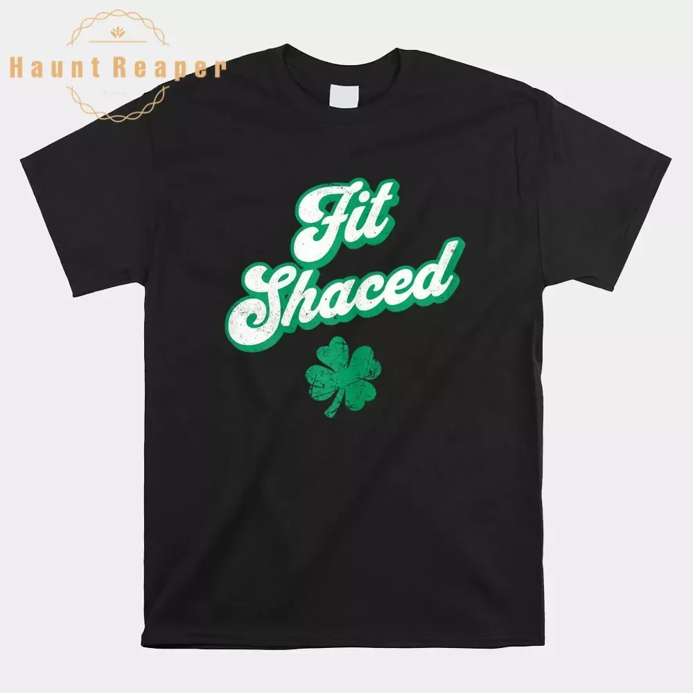 

Haunt Reaper Men T Shirt Fit Shaced Funny Irish Drinking Shamrock Shirt Camisas Hombre For Men Cotton Tops Tees