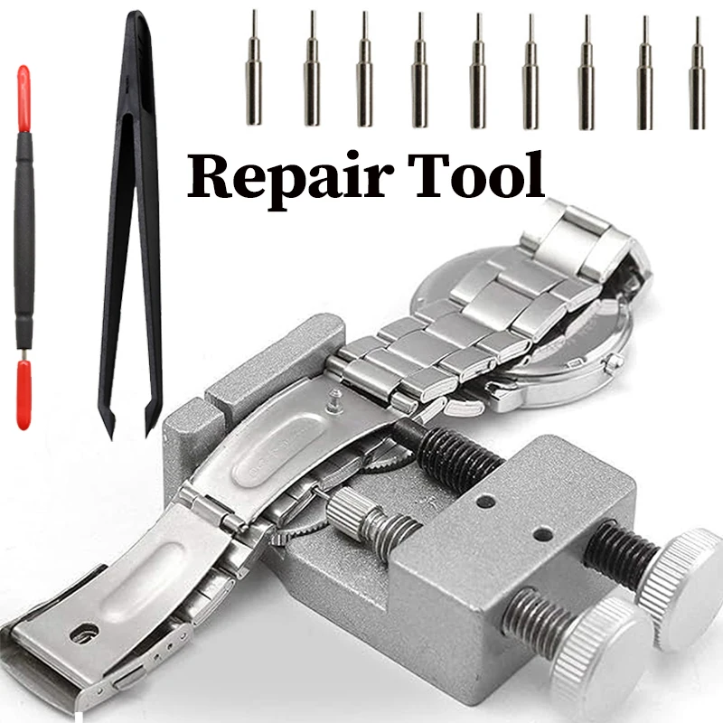 Ferramenta Ajustável para Relógios Apple e Samsung, Kit Removedor de Pulseiras de Metal, Ferramenta de Reparo de Pinos de Elo para Relojoeiros
