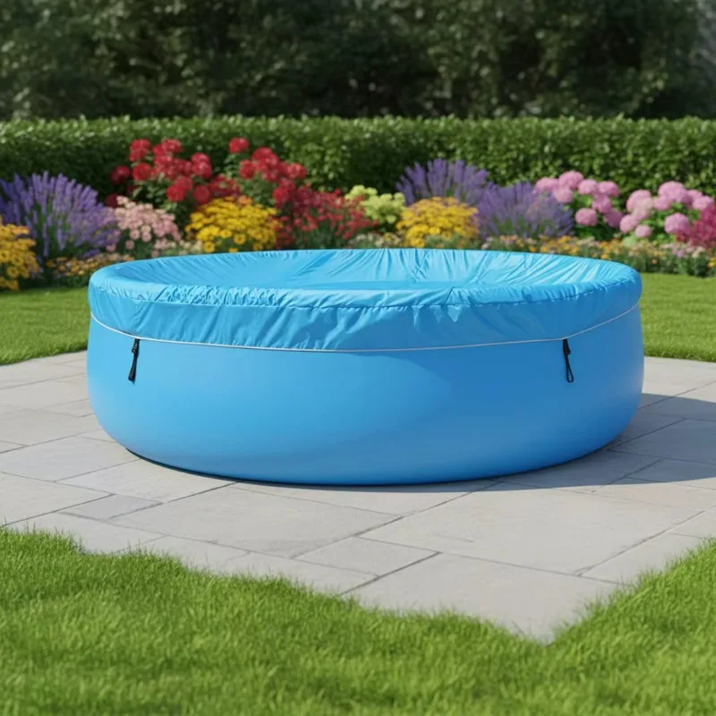 

Inflatable Outdoor Metal Frame Above Ground Pool Stable Structure Ideal For Outdoor Water Sports And Family Leisure
