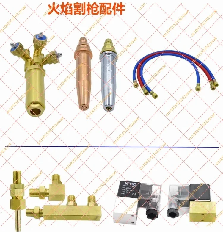 Portable numerical control cutting machine flame cutting torch assembly acetylene propane  nozzle solenoid valve copper joint
