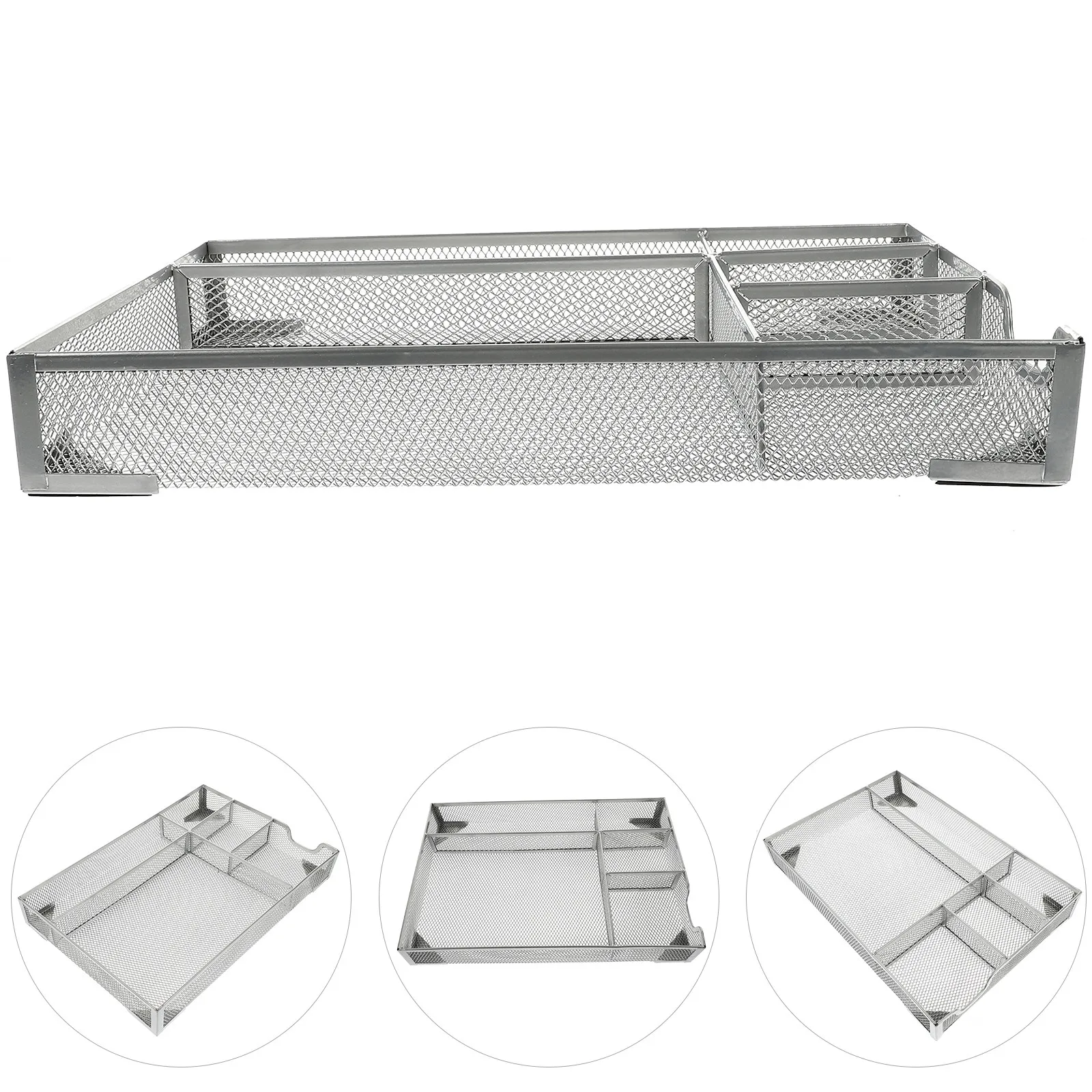 

Fine Workmanship Metal Desktop Drawer Organizer with Smooth Polishing for Toilets Bedrooms Dressing Rooms Office Aesthetic File