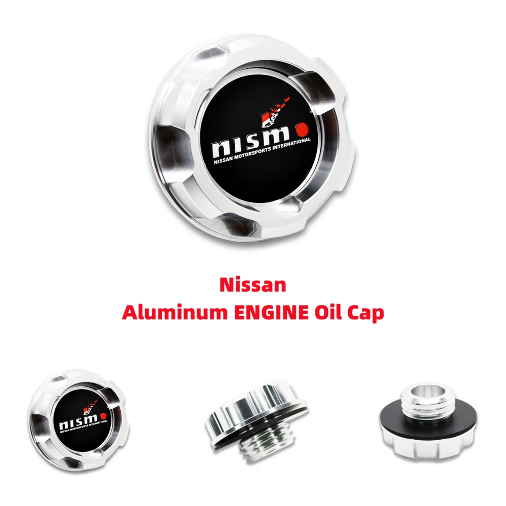 Silve Aluminum ENGINE Oil Cap for nissan ALTIMA MAXIMA SILVIA S13 S14 240SX SENTRA SUNNY INFINITI 350Z 300ZX  JDM