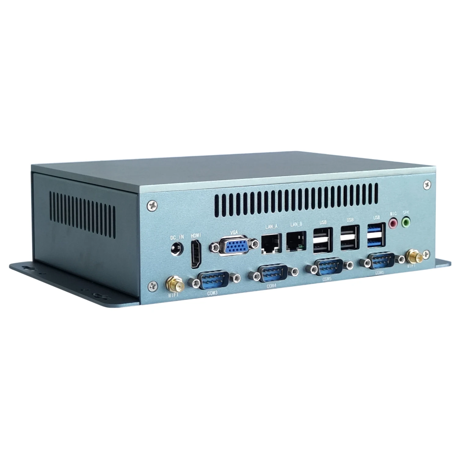 Core I7 10710U Industrial Mini PC 6COM 4LAN 8USB 4K VGA Windows 11 Desktop Computer for IoT Automation and CNC Control