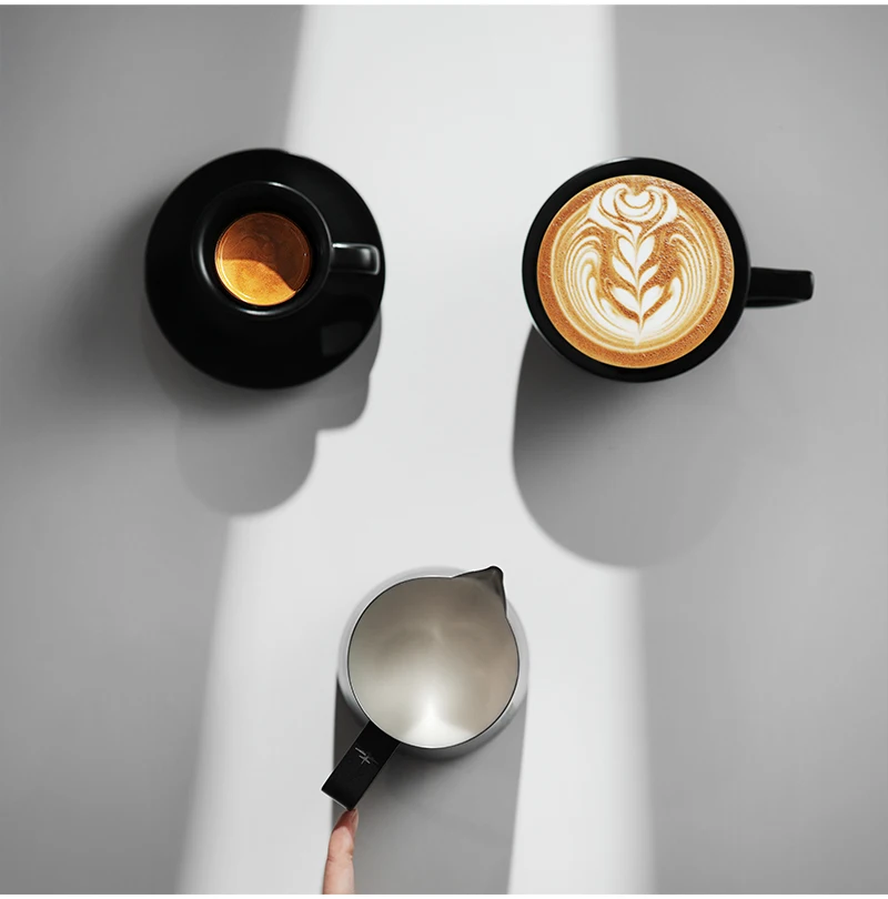 MHW 3BOMBER 400/700 ml Milchaufschäumkrug Dampfgarer Tasse Große Kapazität Milchschaumkrug Milchdampfende Latte Werkzeuge Kaffeezubehör – Detail 18