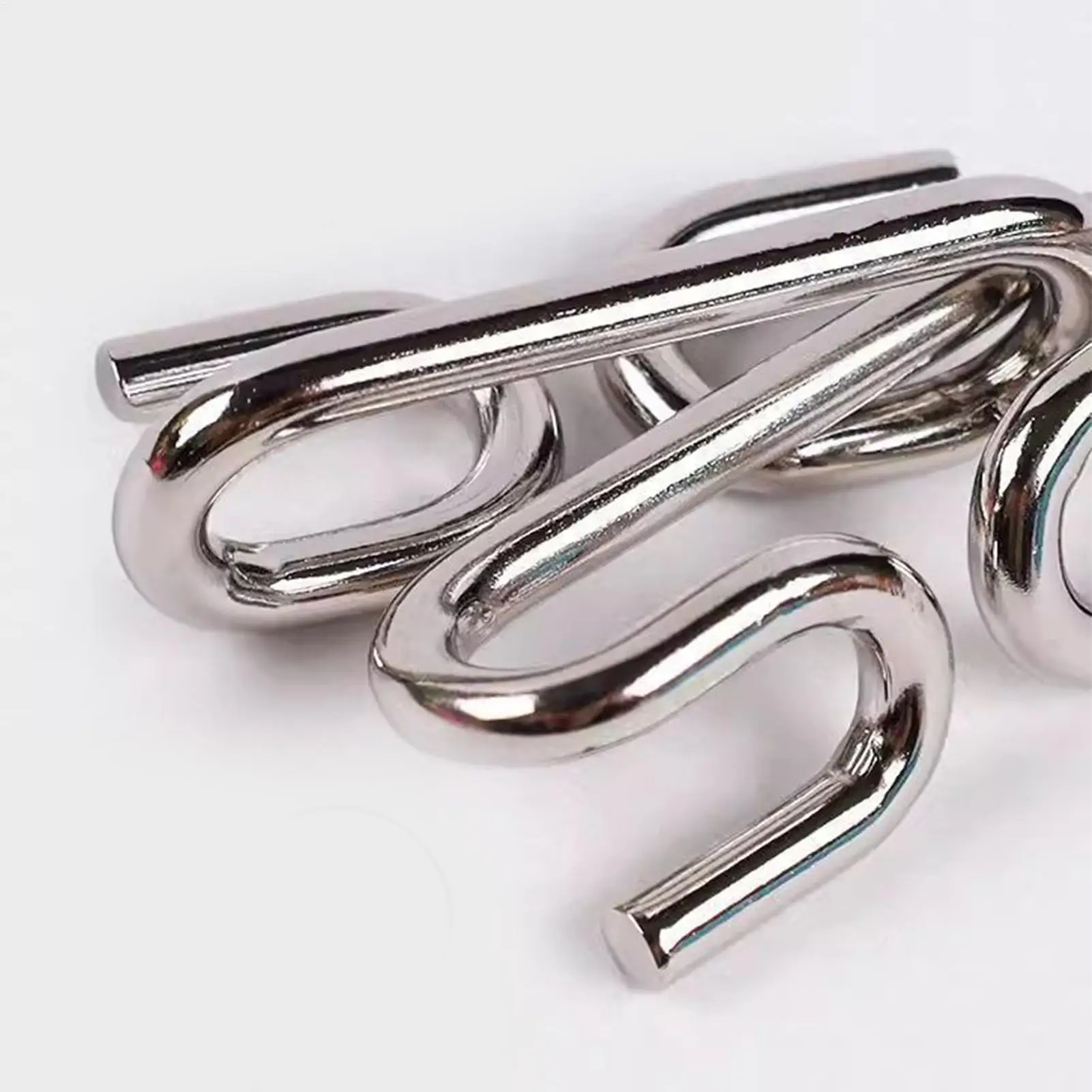 Metal Puzzles Educational Mind Test Toy Unlock Interlock Game For Kids Teens Adults Challenge Home Office School Travel Party