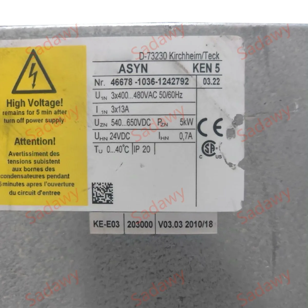 AMK AMKASYN オリジナル KEN5 KEN 5 D-73230 サーボドライブ 保証付き