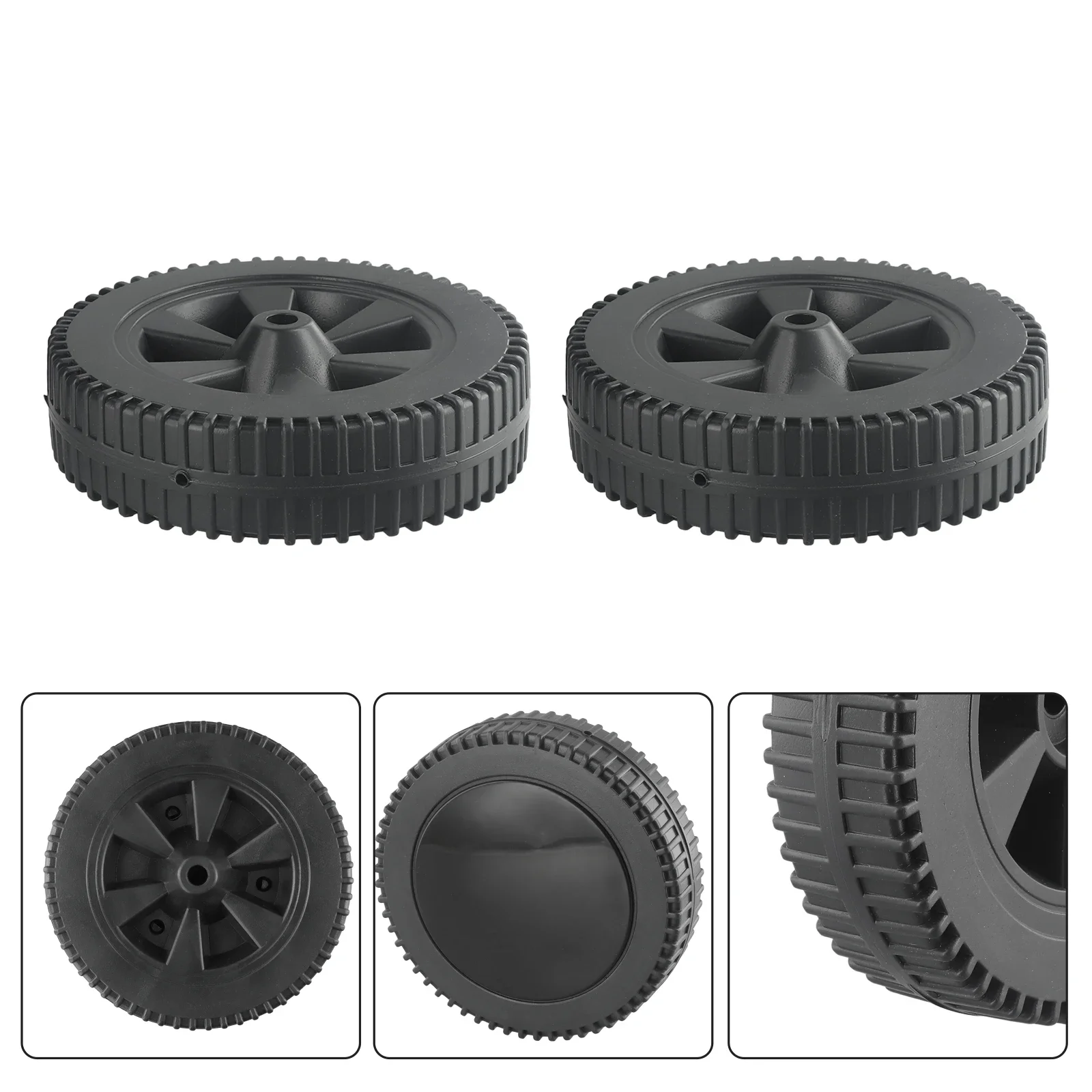 High Quality Brand New Grill Wheels Replacement Parts Barbecue Grills Accessories Black For Charbroil Gas Grills 170/177mm