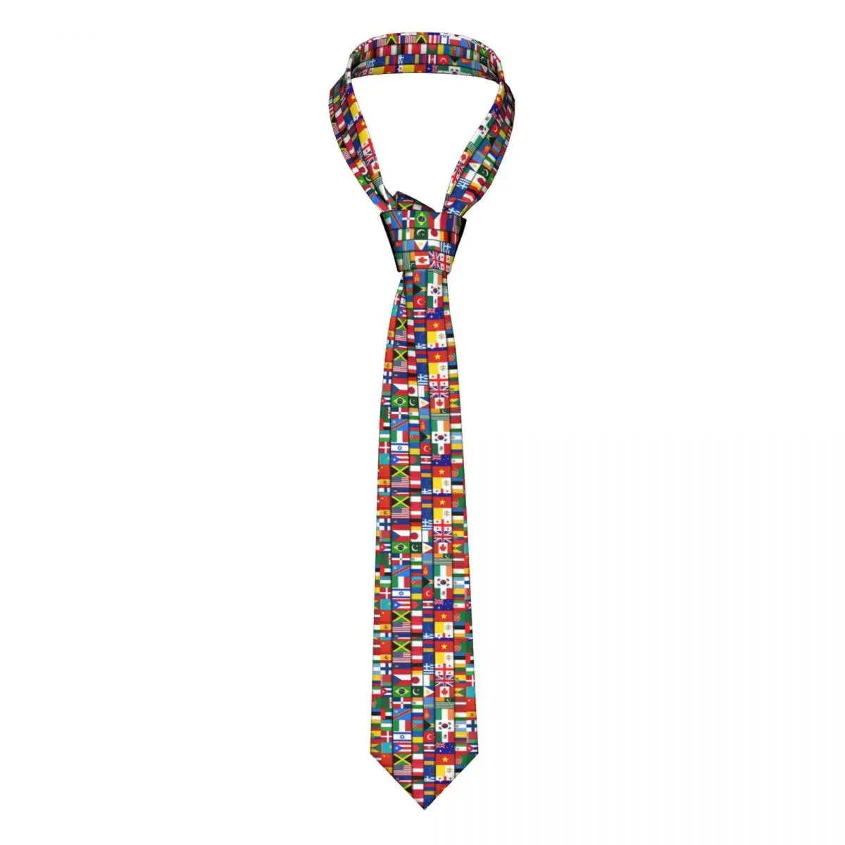 Fashion 60 Flags Of The Countries Of The World Neckties for Men Customized Silk International Gift Office Neck Ties