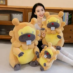 35/80cm Bidoof Pokemon peluche grande bambola Anime simpatico cuscino cartone animato gigante pokragon Plushie regalo farcito per i bambini natale