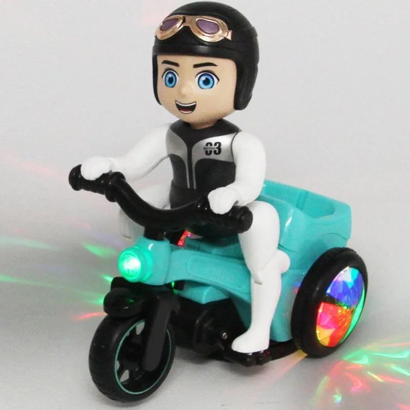 Baby Stunt Tricycle Toy 360 Degree Rotating Toddler Electric Tricycle Toy For Boys Girls Battery Powered