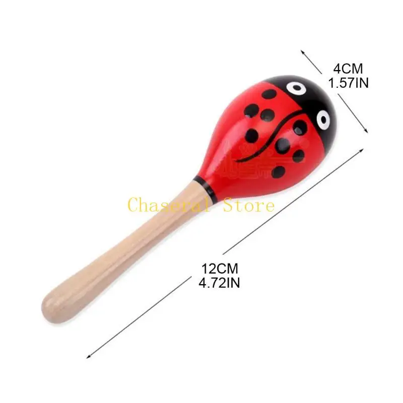 E7CE Mini en bois Rattles Egg Shaker Kids Musical Party Favor Kid Baby Shaker Sand Hammer Toy couleur aléatoire)