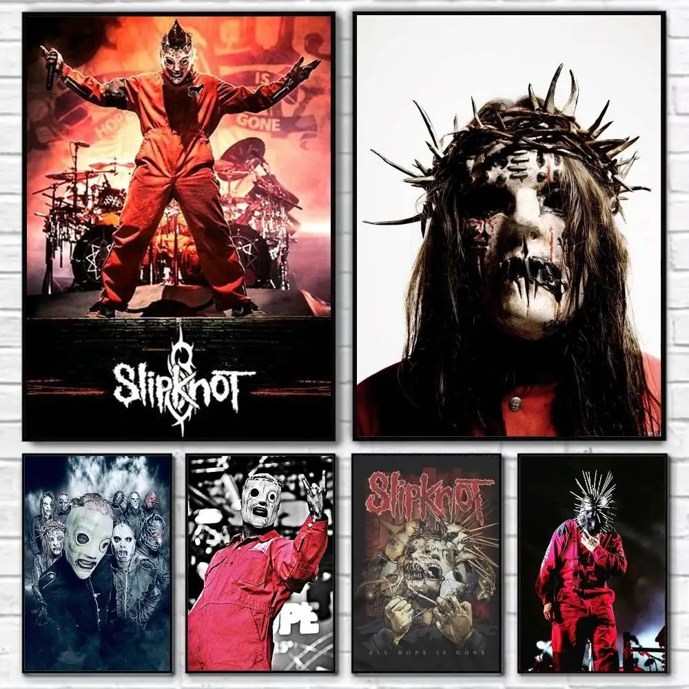 

S-Slipknot-es The End So Poster Self-adhesive Art Waterproof Paper Sticker Coffee House Bar Room Wall Decor