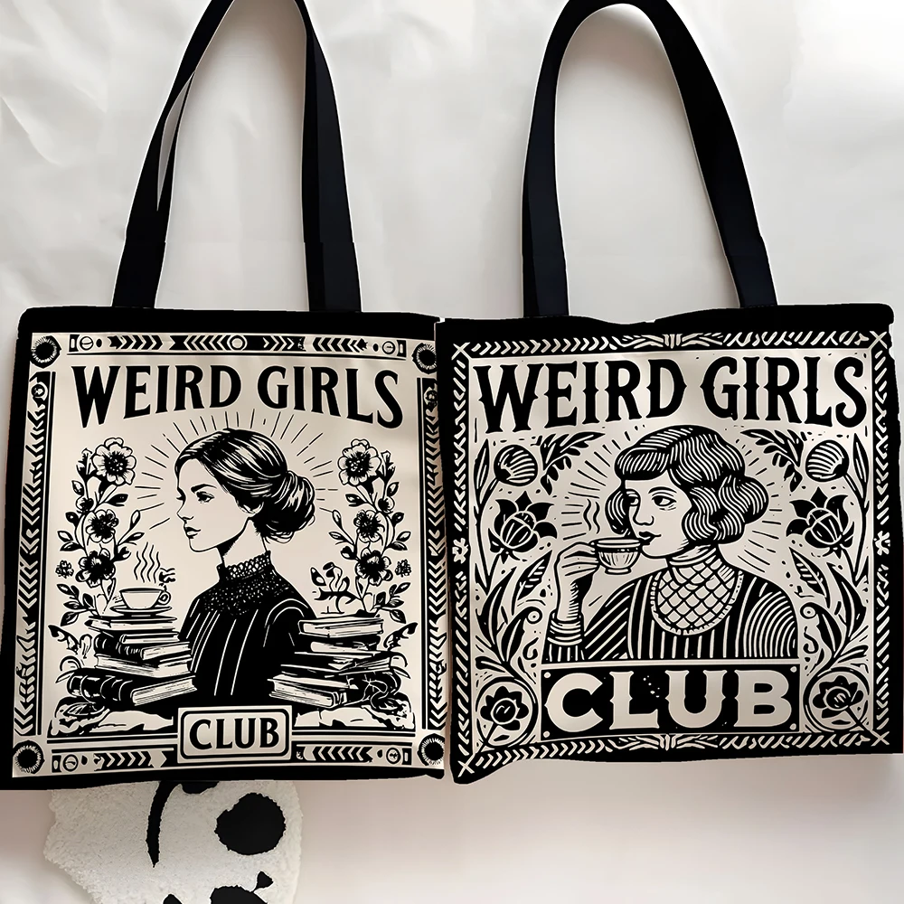 Weird Girls Club Tote Bag, Shoulder Bags Girls Club Gifts, Girls Squad, Girls Crew, Girls Weekend, Gift For Hot Girls