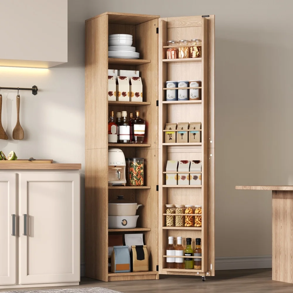 Isola da cucina mobile con piano di lavoro pieghevole, carrello da cucina con 5 ruote, soluzioni di archiviazione multiple, portaspezie, cassetto per posate, 120 x 45 (70) x 90 cm, mobili per