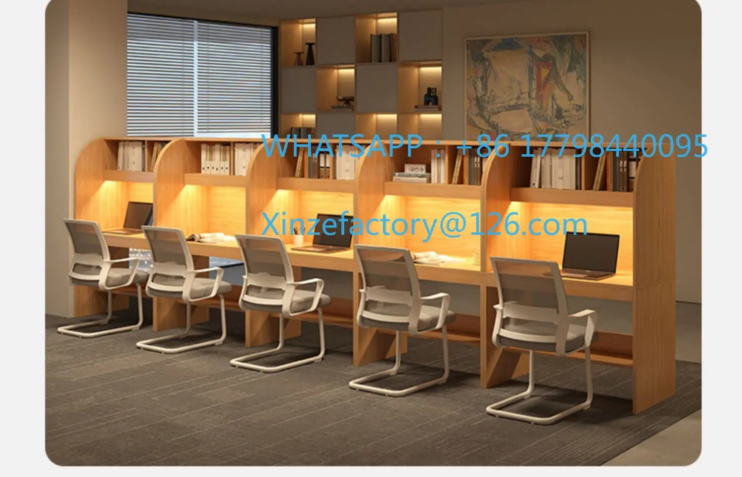 

Customizable Study Room Study Table Closed Immersion