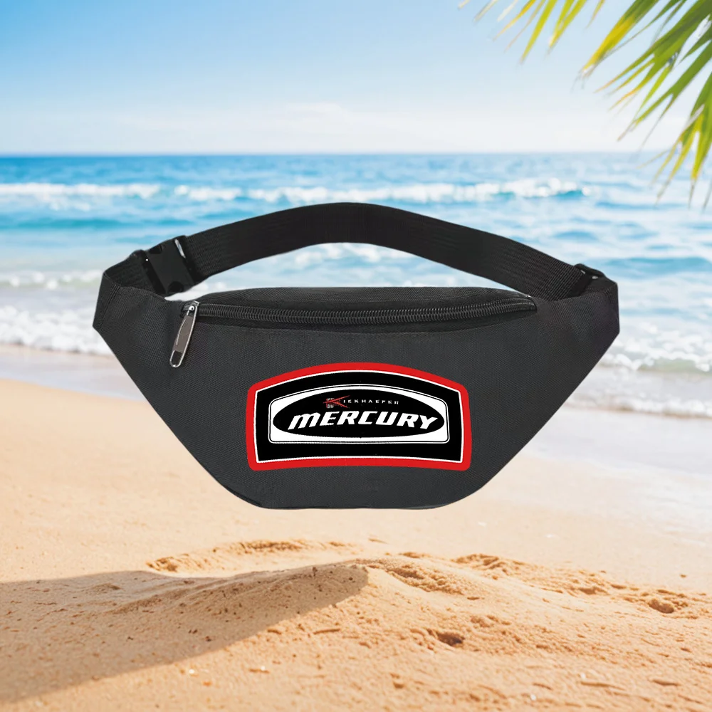 

Mercury Outboard Motor Classic Logo Design Waist Backpack Crossbody Chest Bag Street Casual Sporty Fashionable Simple Unique Pri