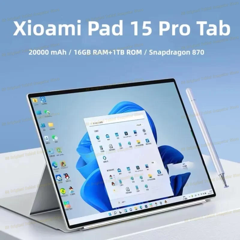 

Global Version Tablets Xioami Pad 15 Pro 10.1 Inch HD Original Tablet 5G Wifi Android 13 Snapdragon 870 Google Play Mi Tablets