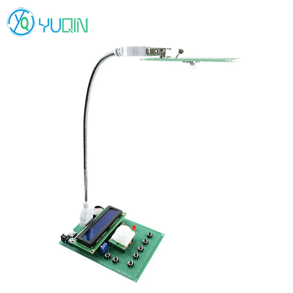 Intelligent Desk Lamp Kit Based on 51 Microcontroller Hole Board DIY Electronic Teaching Welding of Loose Parts