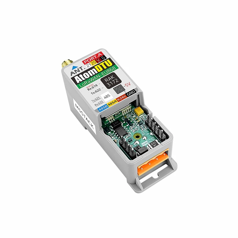 M5Stack officiële Atomic DTU LoRaWAN-basis -US915/EU868 (STM32WLE5CC)