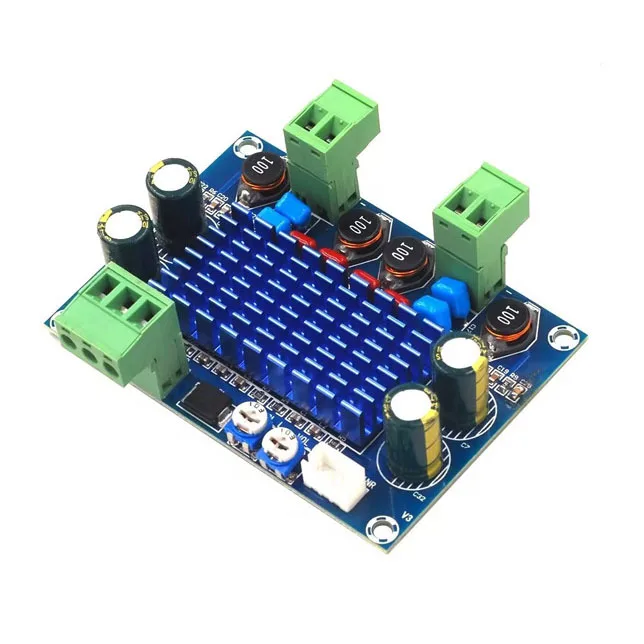120W High-Power Digital Amplifier Board | TPA3116D2 5-28V Chassis Plug-In Audio Amp