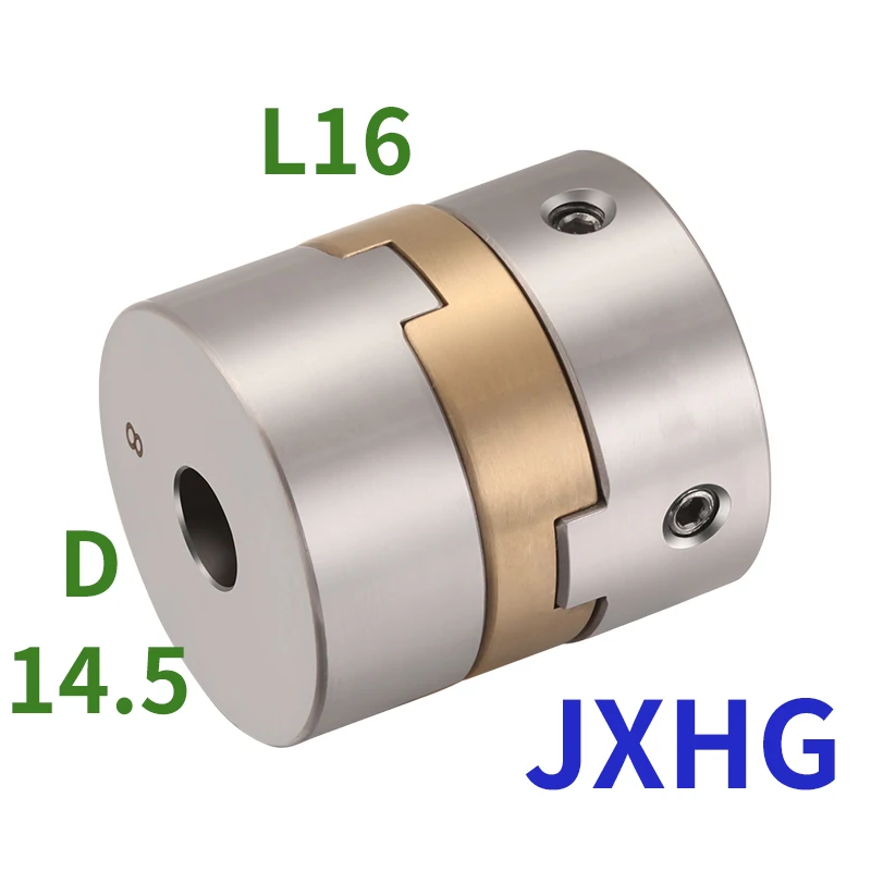 

JXHGstainless steel D14.5L16cross slider coupling High precision motor rod aluminum bronze pad adjustment eccentric coupling