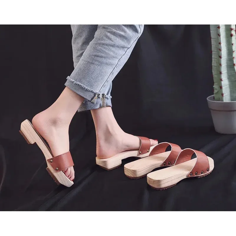 Jemma Leong Japanese Anime Shaman King Yoh Asakura Cosplay Geta Wood Clogs Slippers Men Women For Summer Sandals NM31 view 3