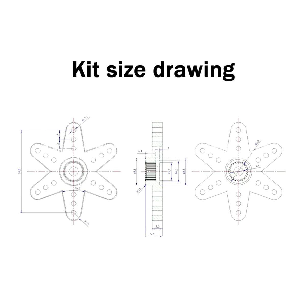 TIANKONGRC 35KG cyfrowy układ sterowania o wysokim momencie obrotowym metalowy układ sterowania Model samolotu Model samochodu wodoodporny cyfrowy ramię robota-360 °